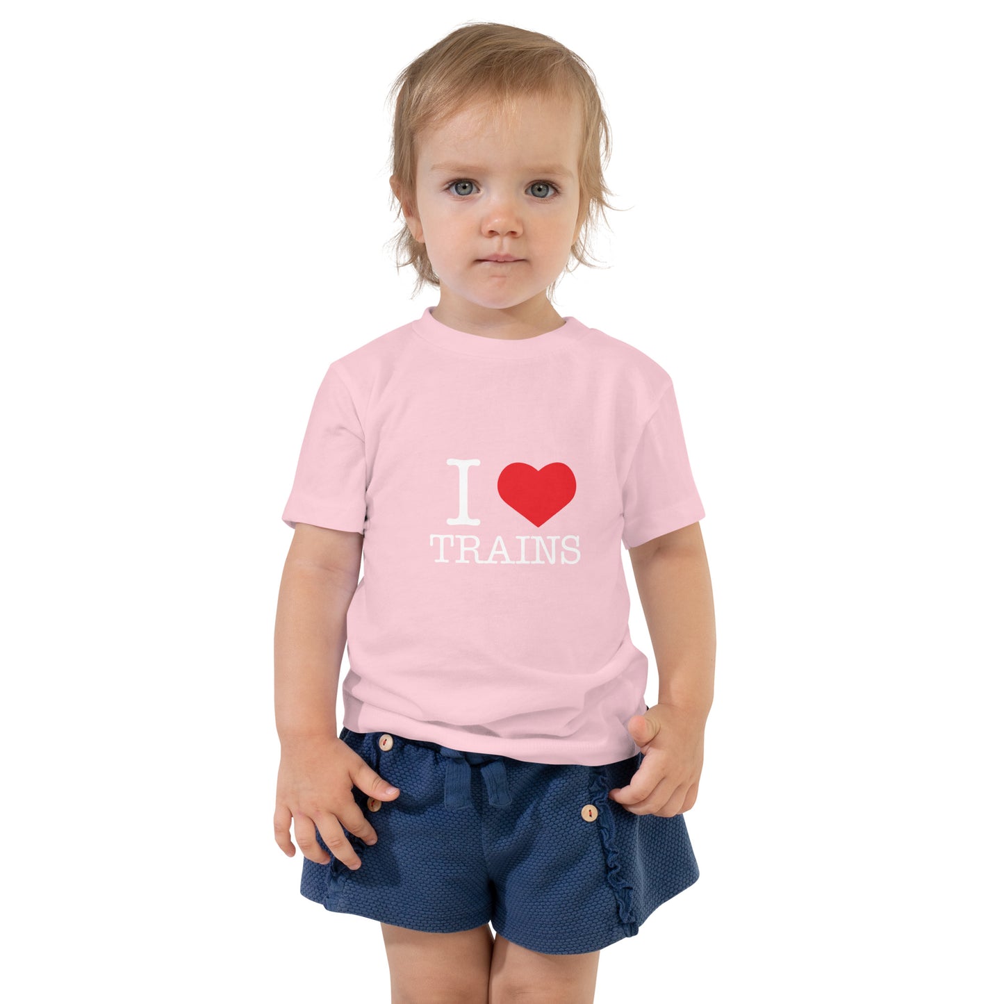 "I ♥ Trains" Toddler Short Sleeve Tee