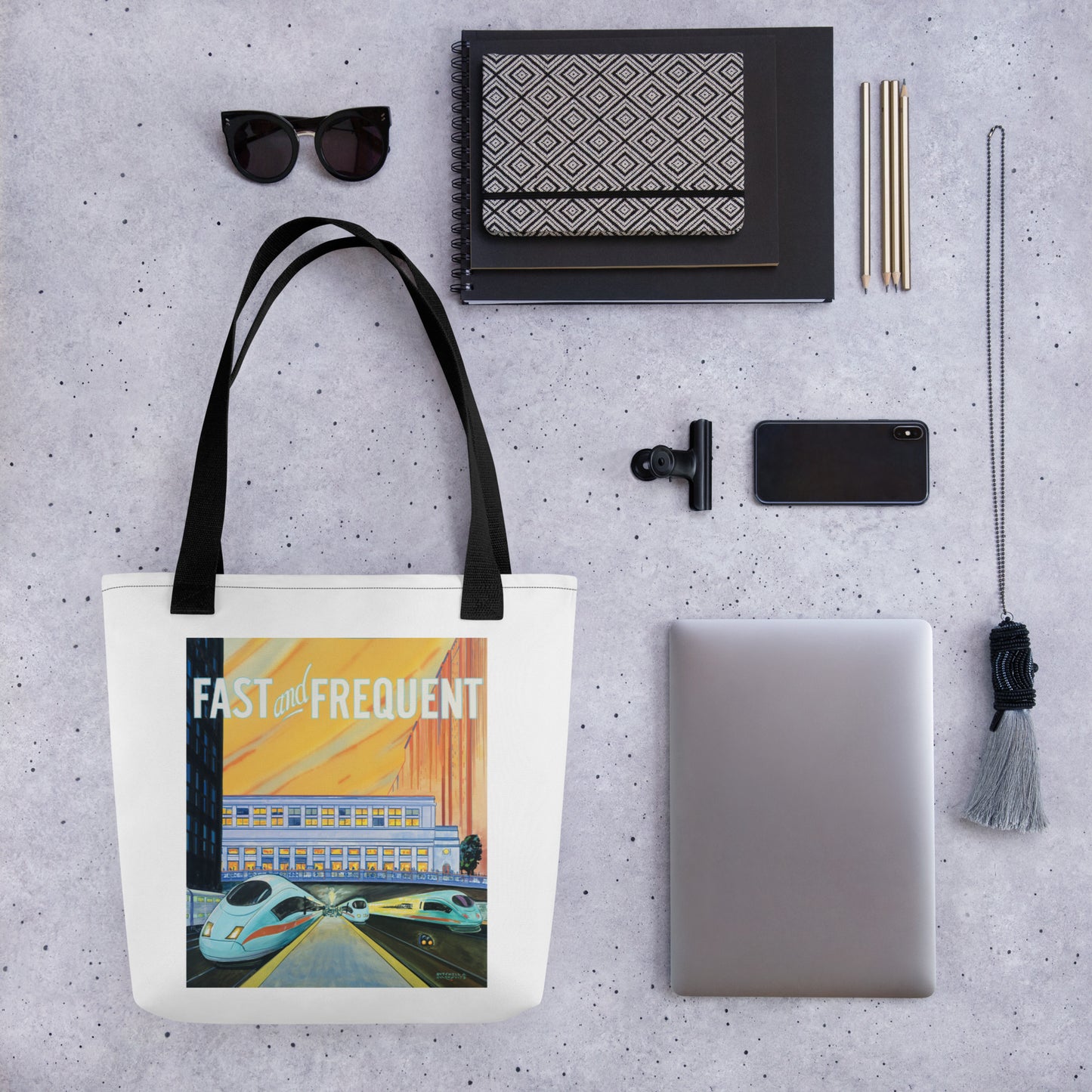 "Fast and Frequent" Tote Bag