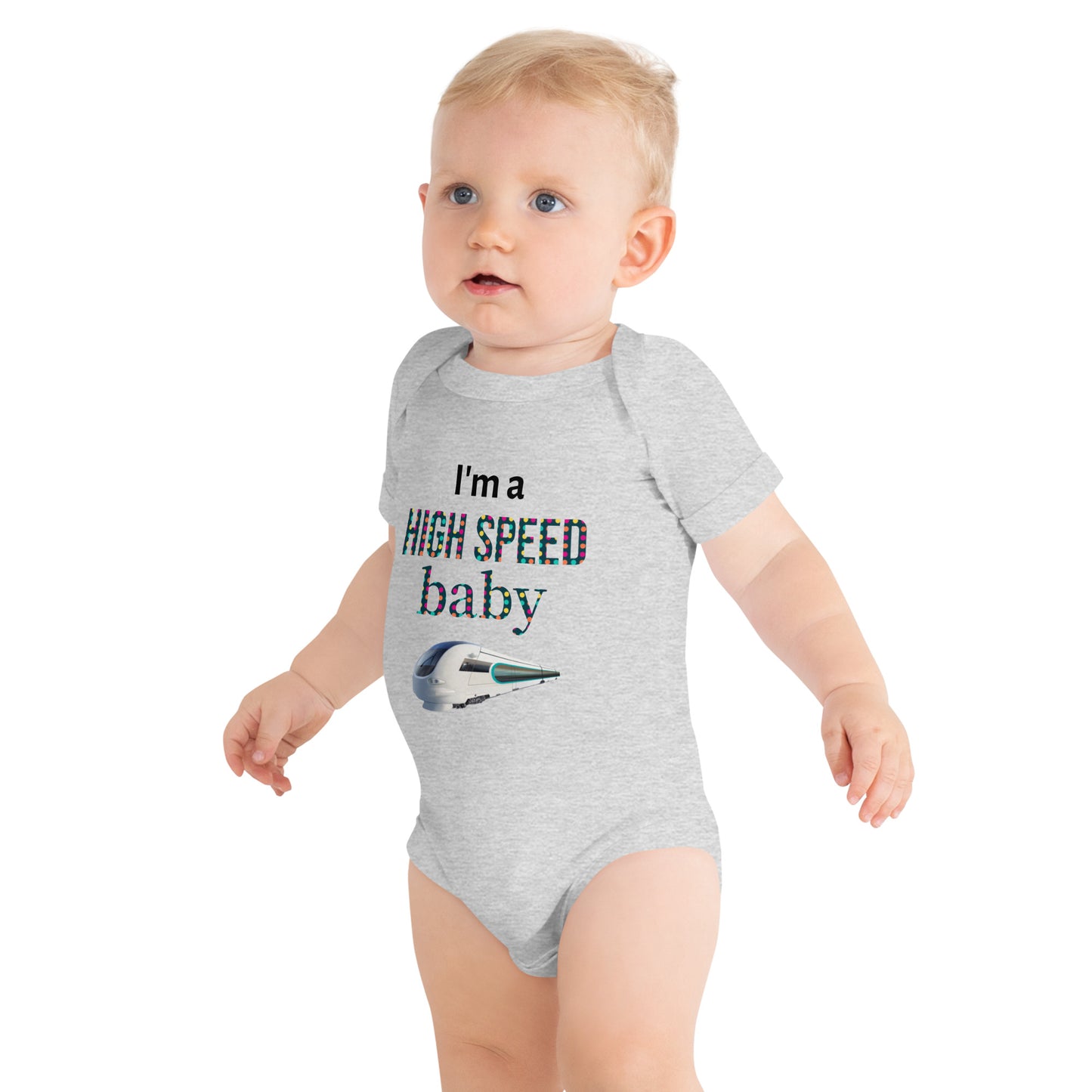 "High Speed Baby" Short Sleeve One Piece