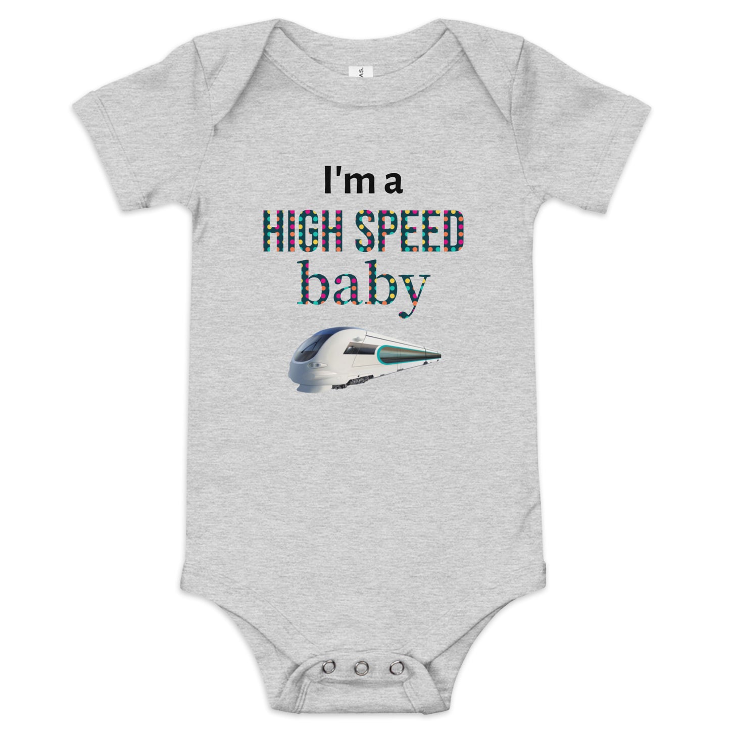 "High Speed Baby" Short Sleeve One Piece