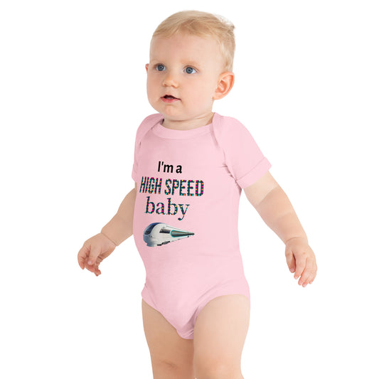 "High Speed Baby" Short Sleeve One Piece