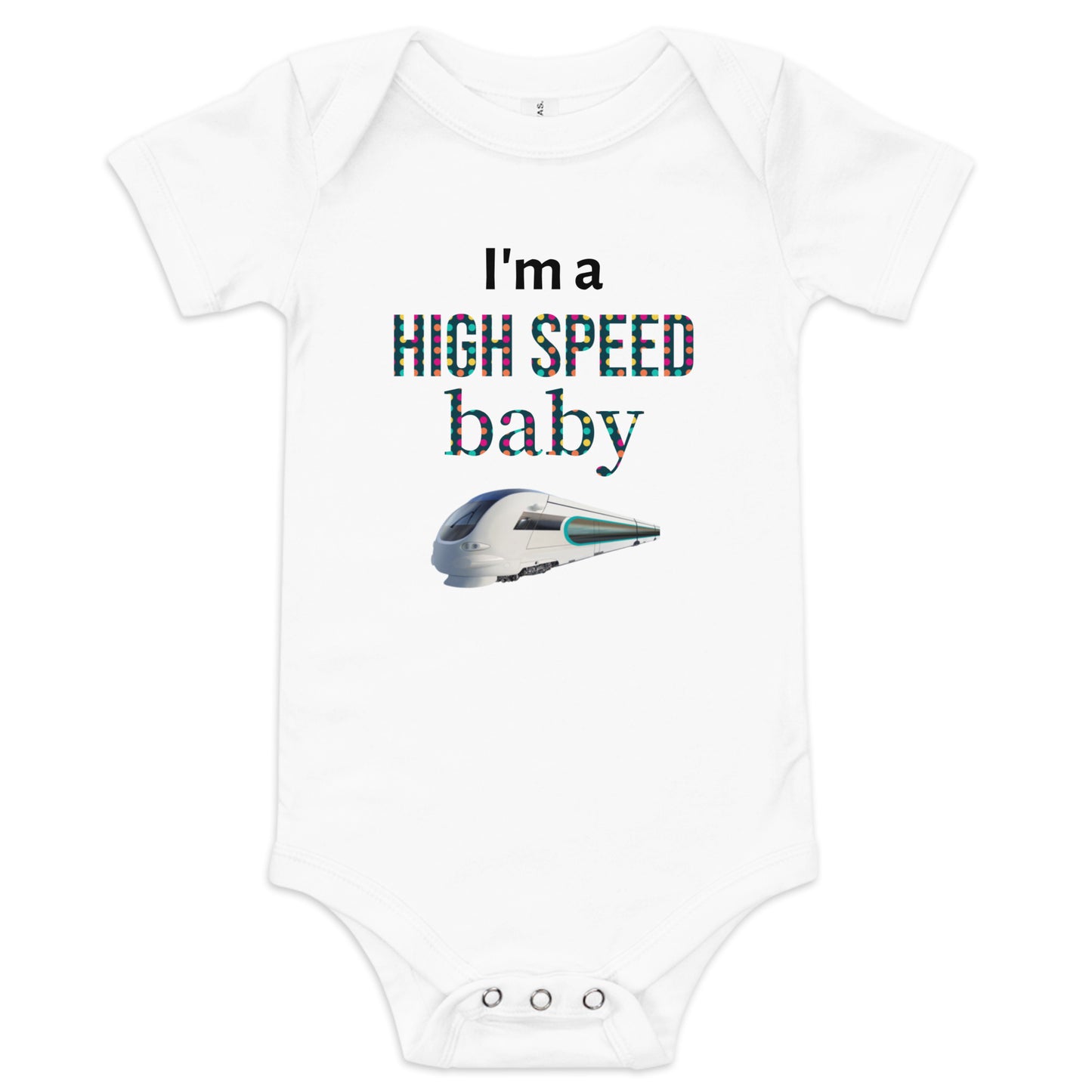 "High Speed Baby" Short Sleeve One Piece