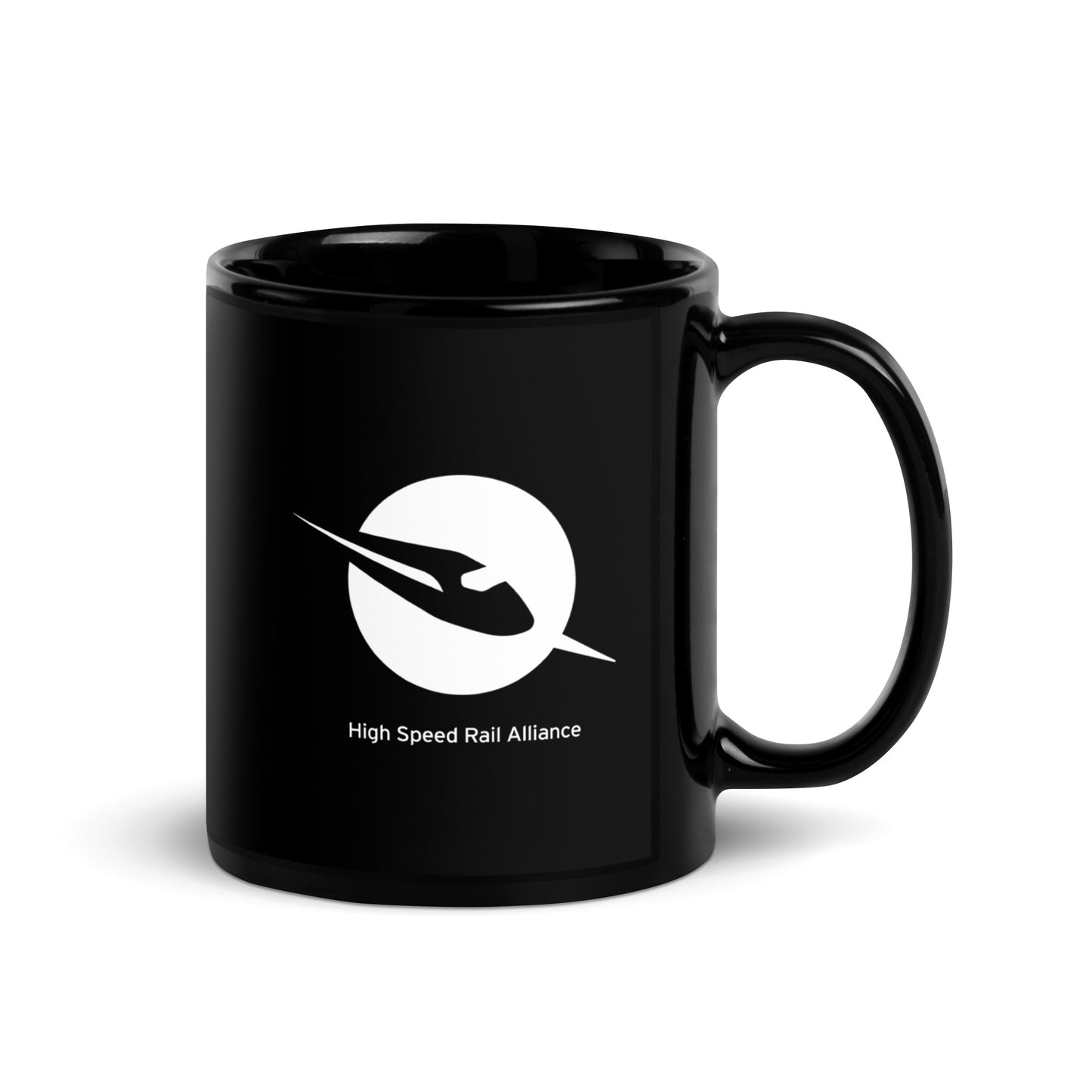 Bridges Crossing Black Glossy Mug