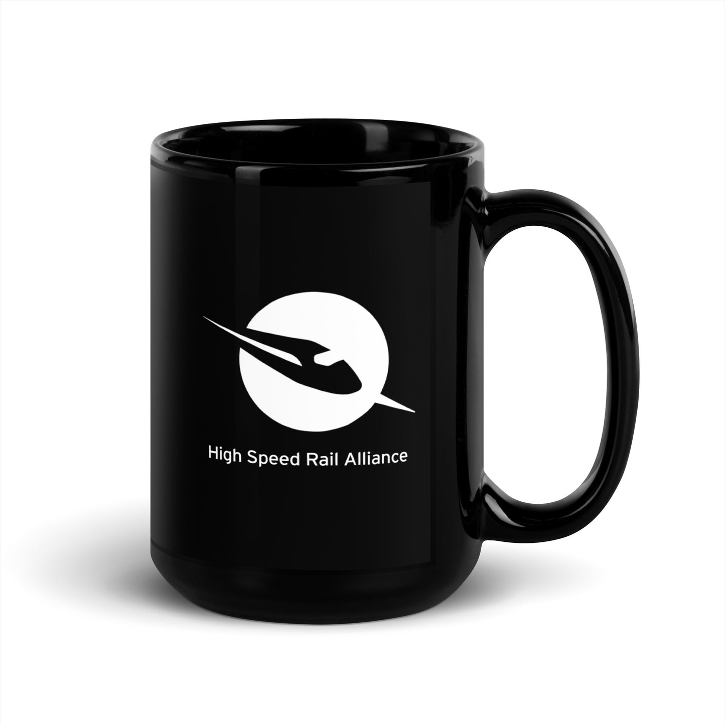 Night Train Black Glossy Mug