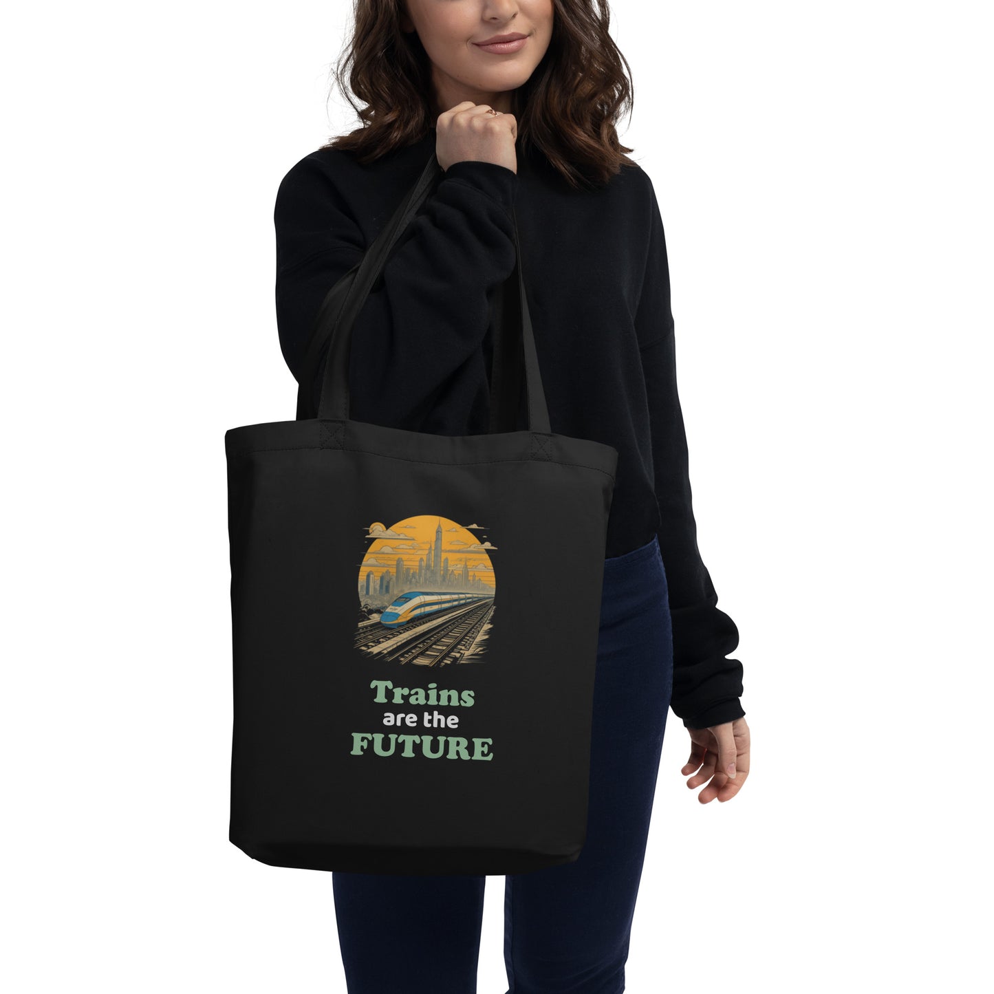 "Trains are the Future" Eco Tote Bag