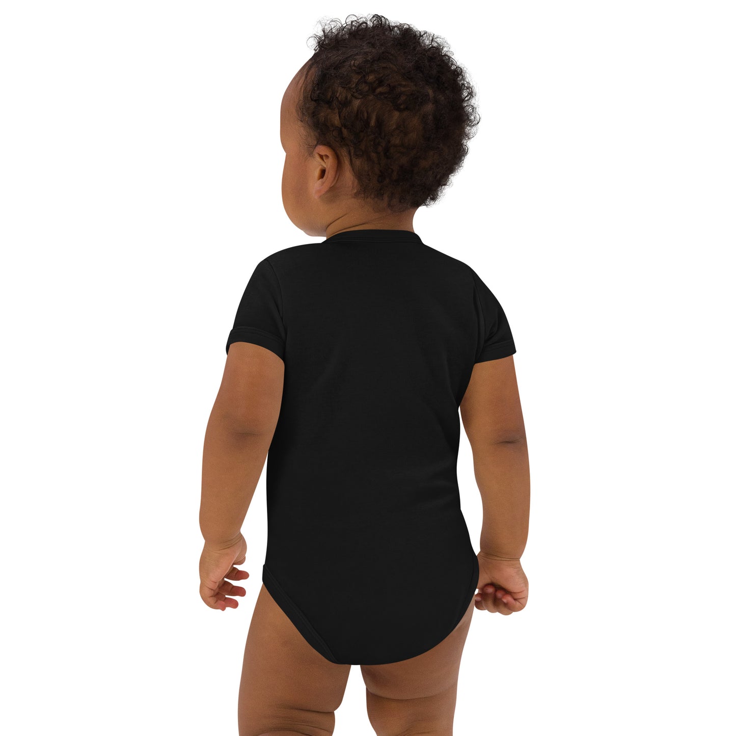 "I ♥ Trains" Organic Cotton Baby Onesie