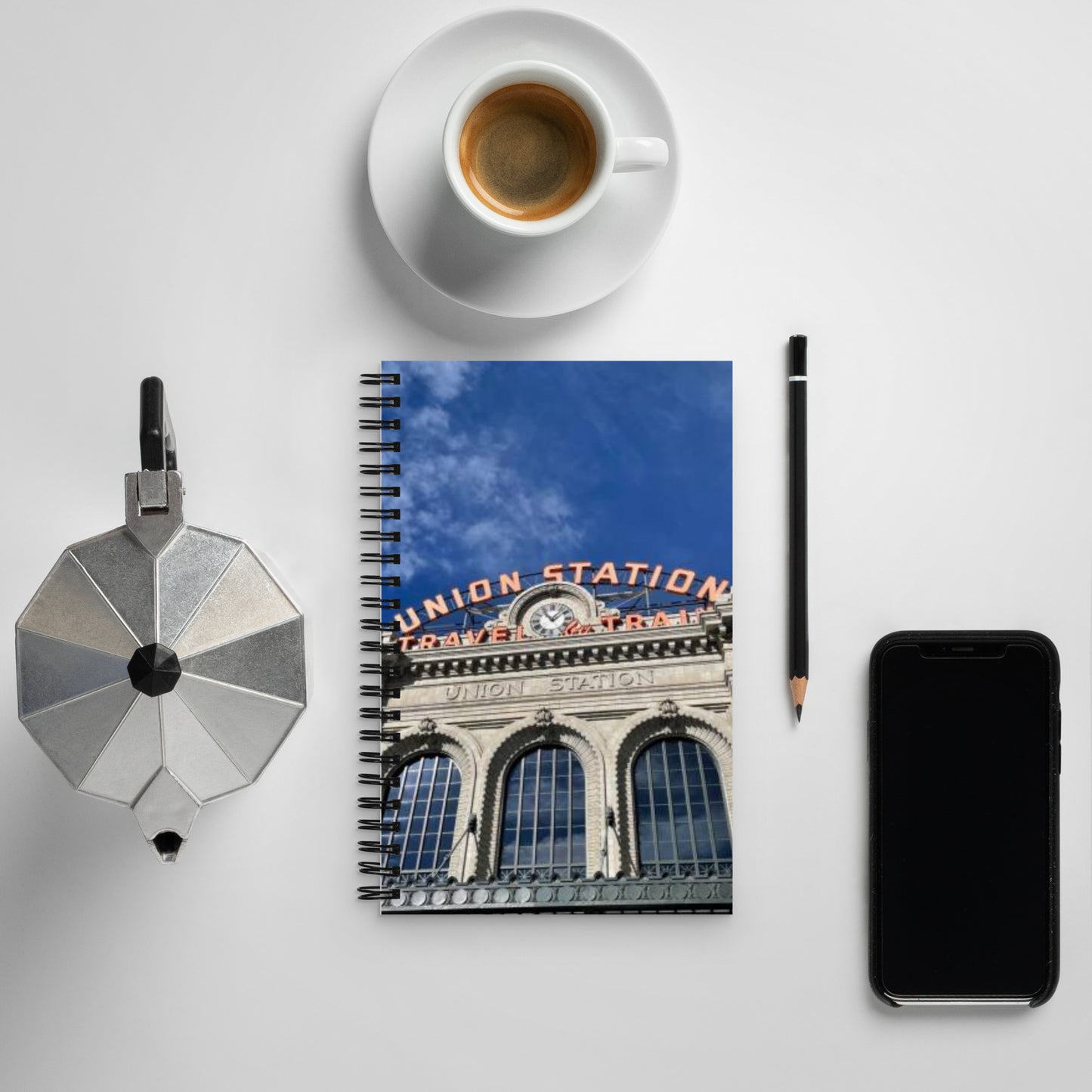 Denver Union Station Spiral notebook