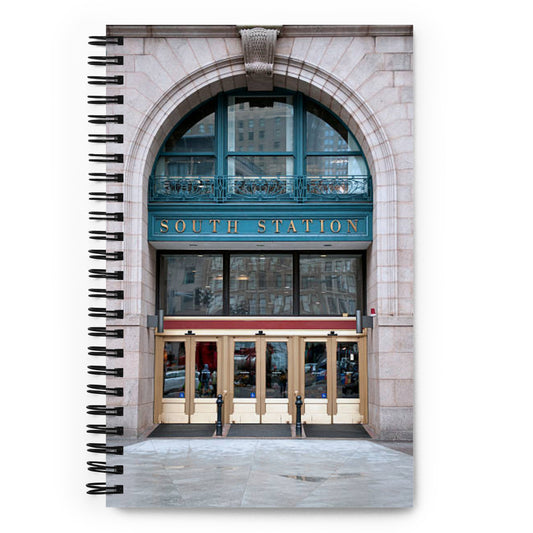 Boston South Station Spiral notebook