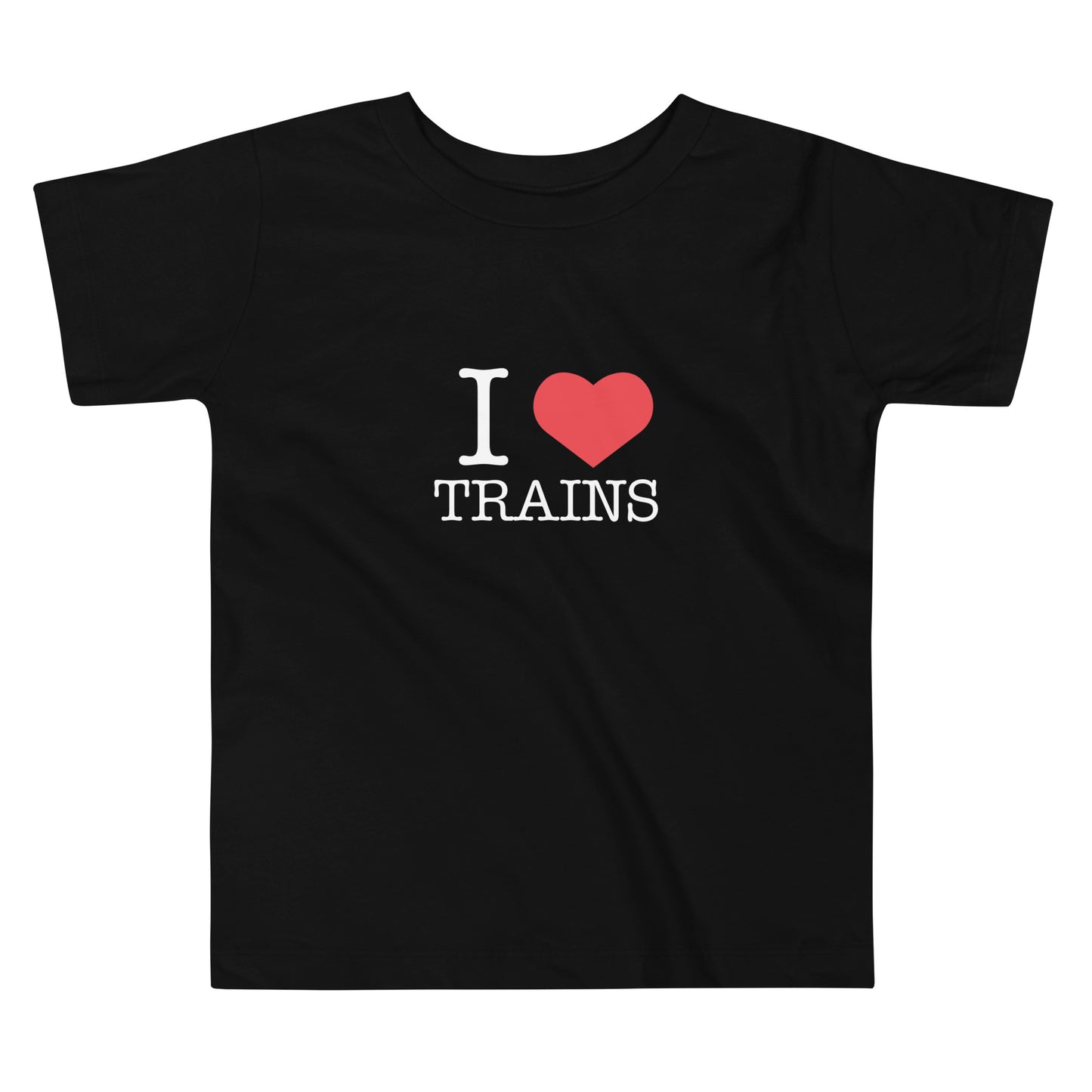 "I ♥ Trains" Toddler Short Sleeve Tee