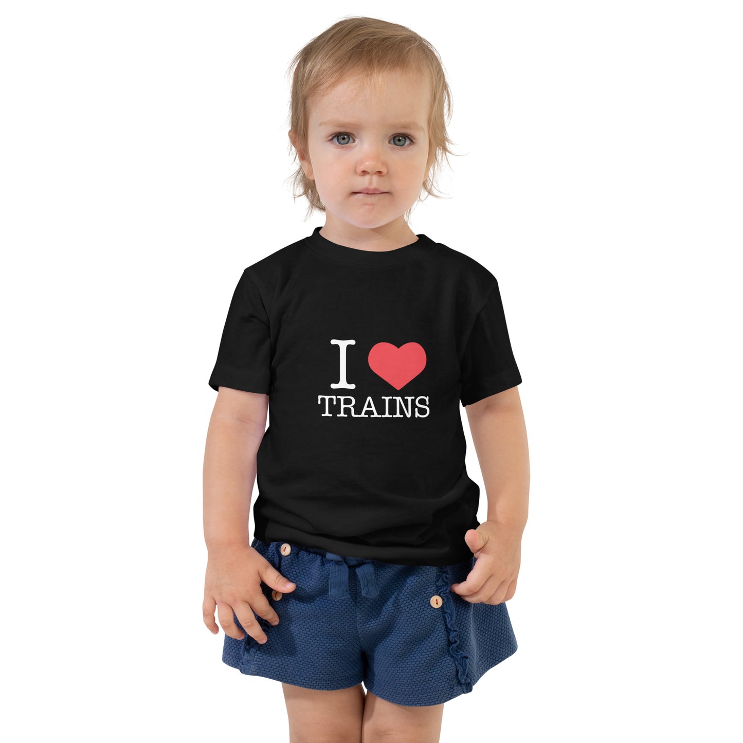 "I ♥ Trains" Toddler Short Sleeve Tee