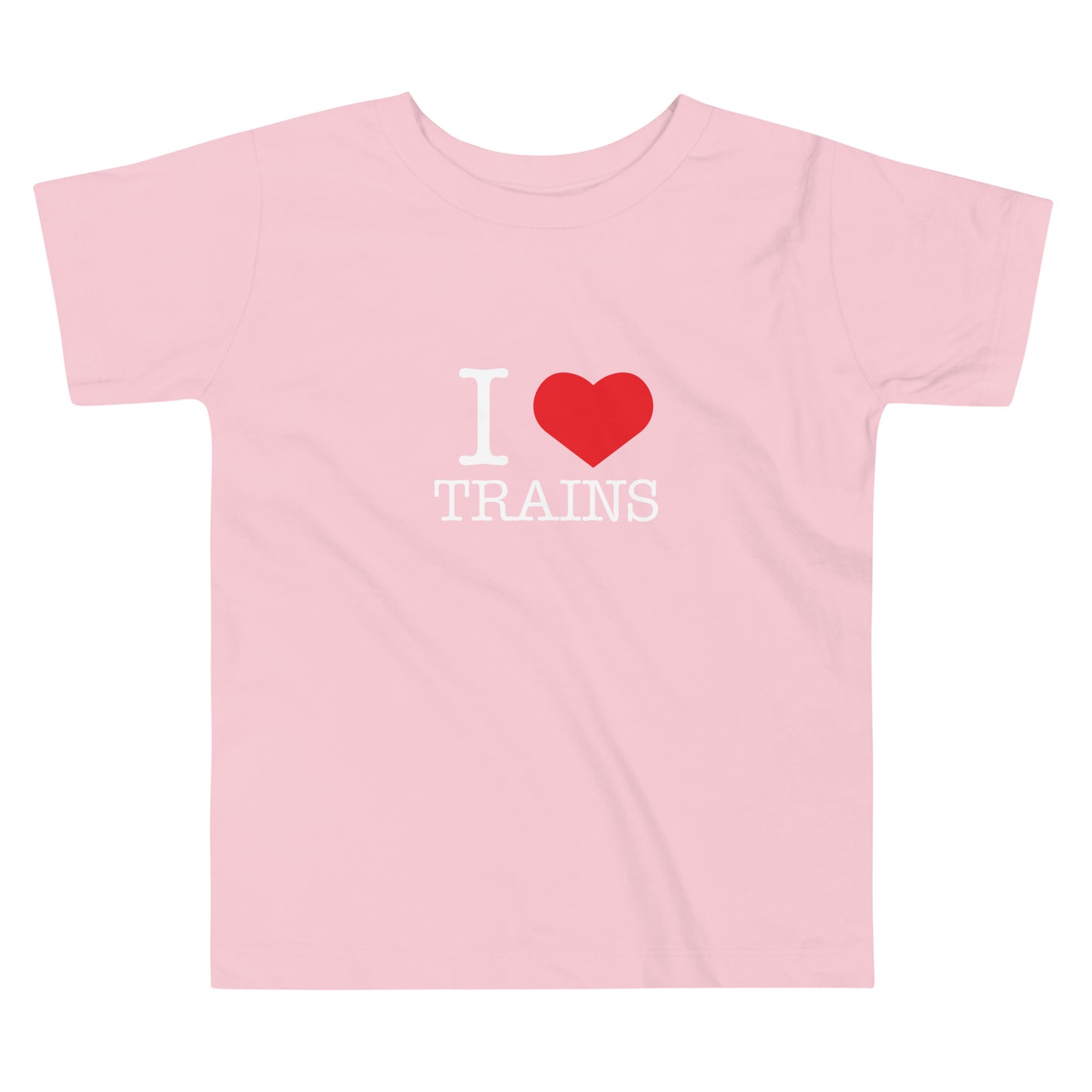 "I ♥ Trains" Toddler Short Sleeve Tee