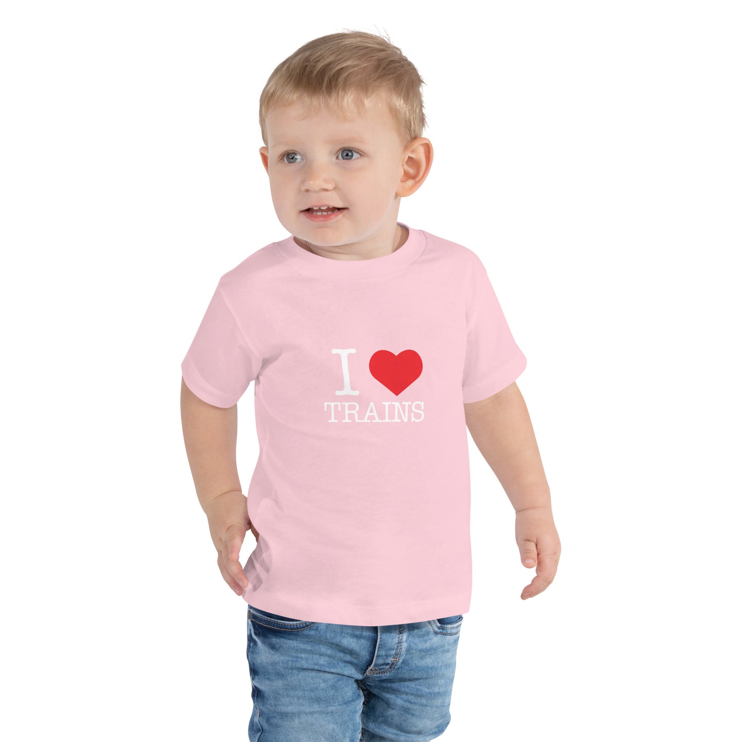 "I ♥ Trains" Toddler Short Sleeve Tee