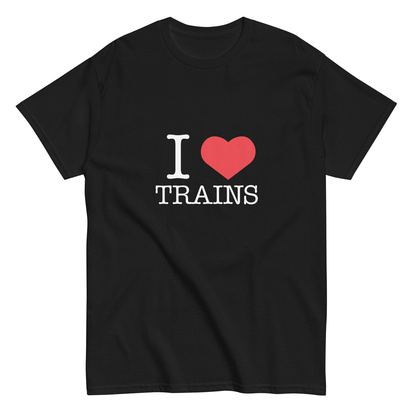 "I ♥ Trains" Unisex classic tee