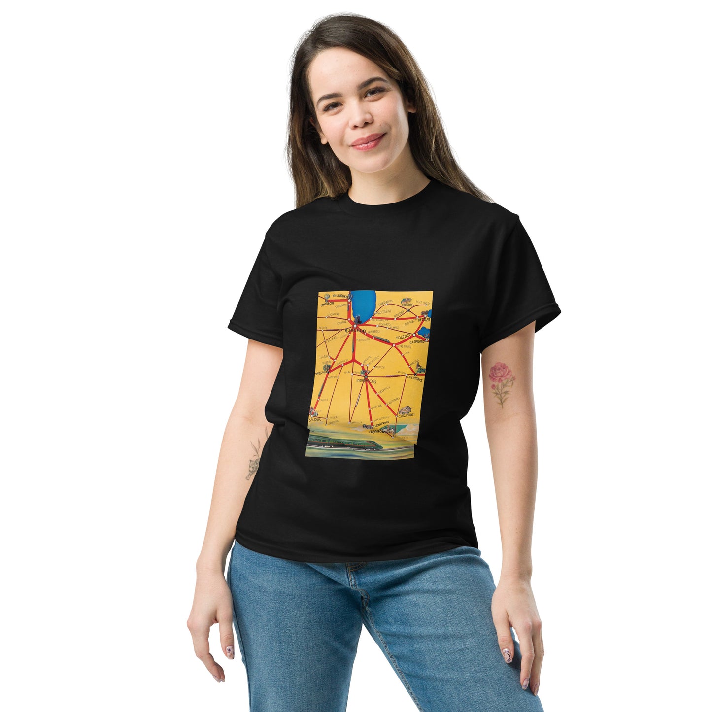 Midwest Map Unisex Classic Tee