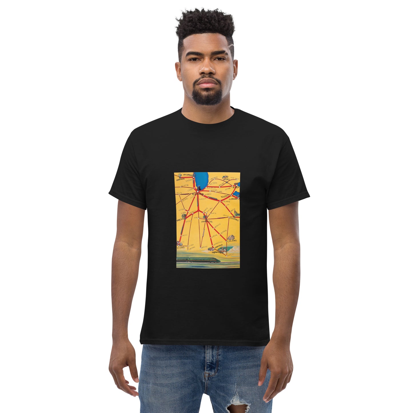 Midwest Map Unisex Classic Tee