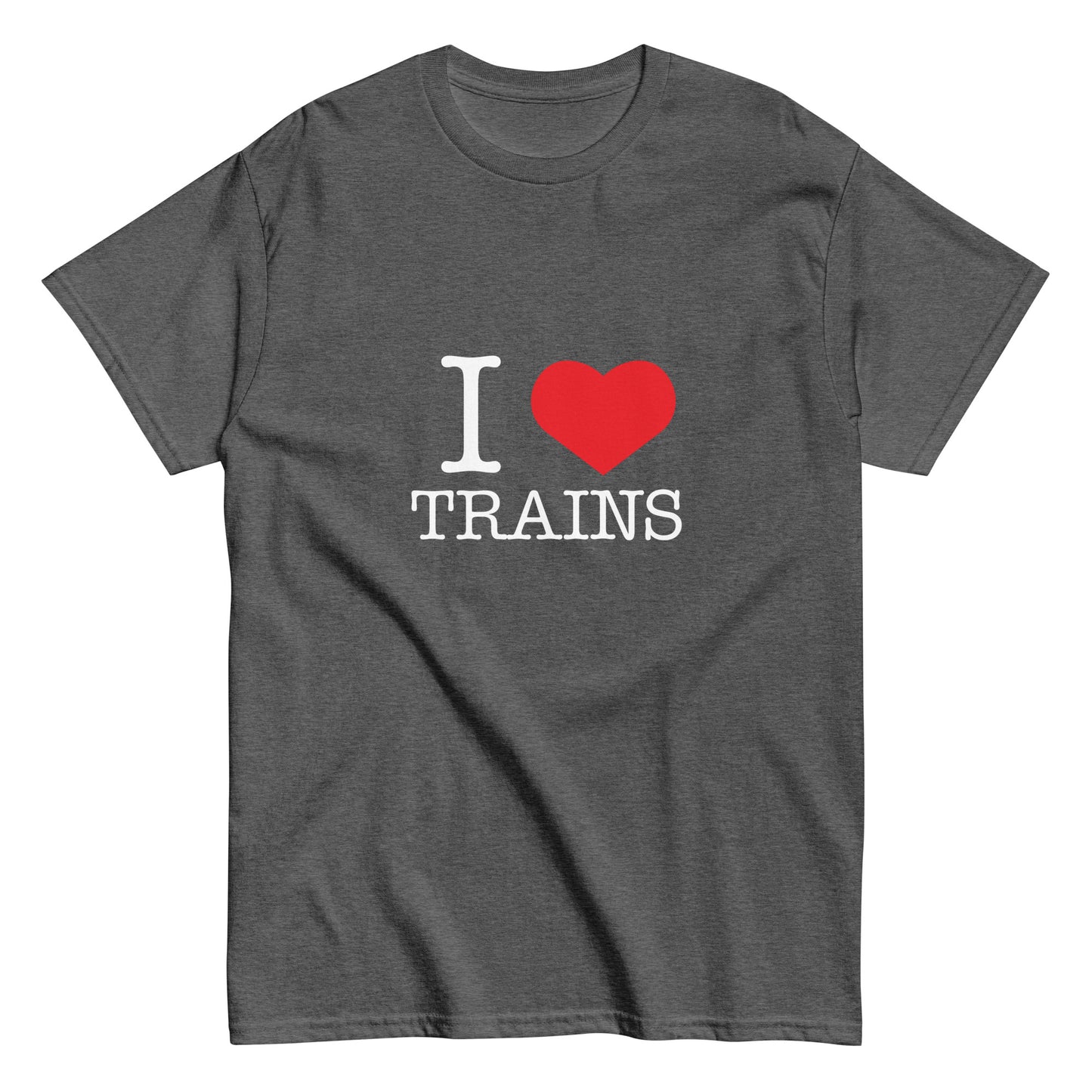 "I ♥ Trains" Unisex classic tee