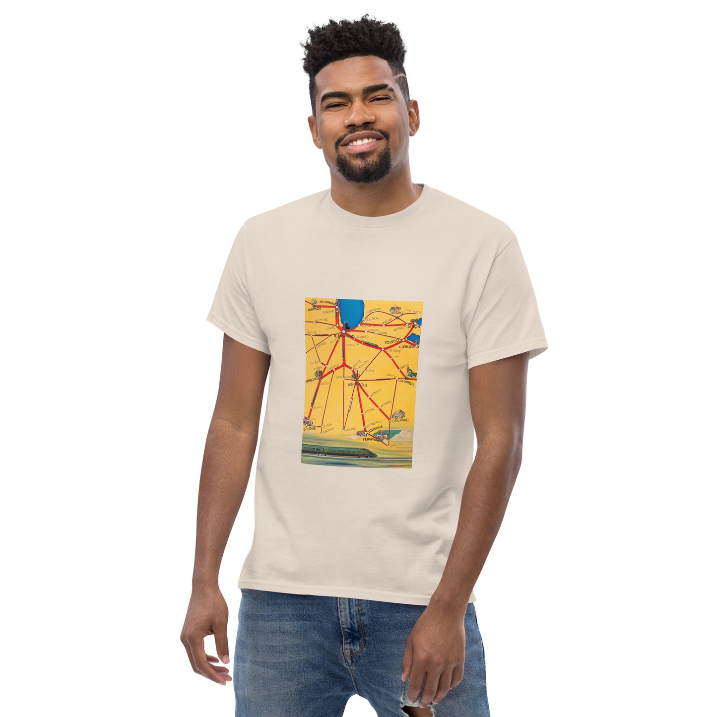 Midwest Map Unisex Classic Tee