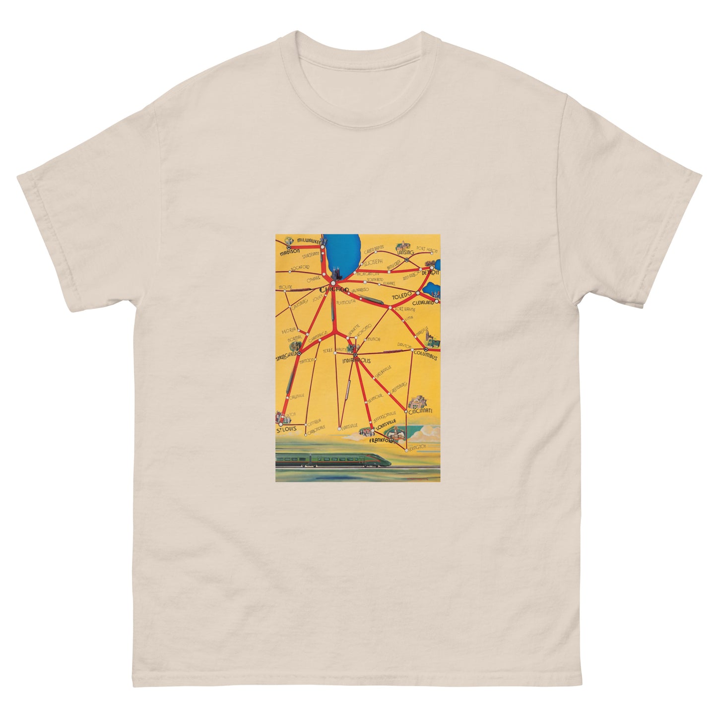 Midwest Map Unisex Classic Tee