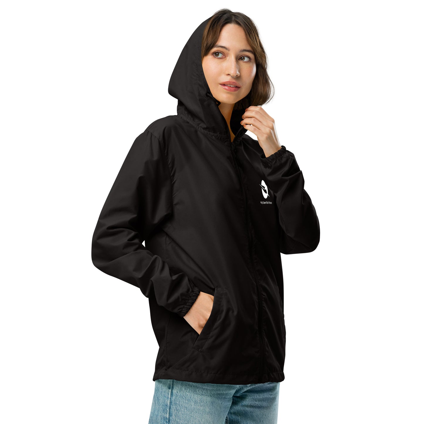 HSRA Unisex Lightweight Zip Up Windbreaker