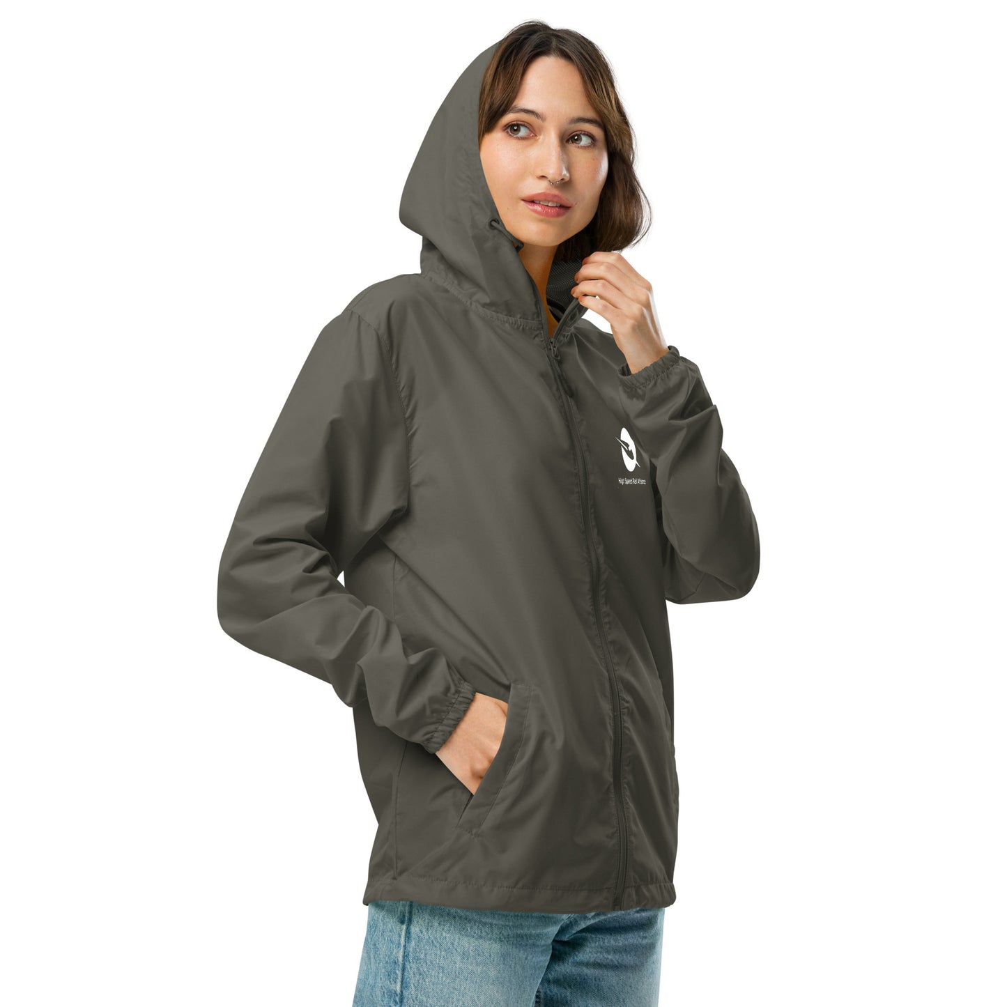 HSRA Unisex Lightweight Zip Up Windbreaker