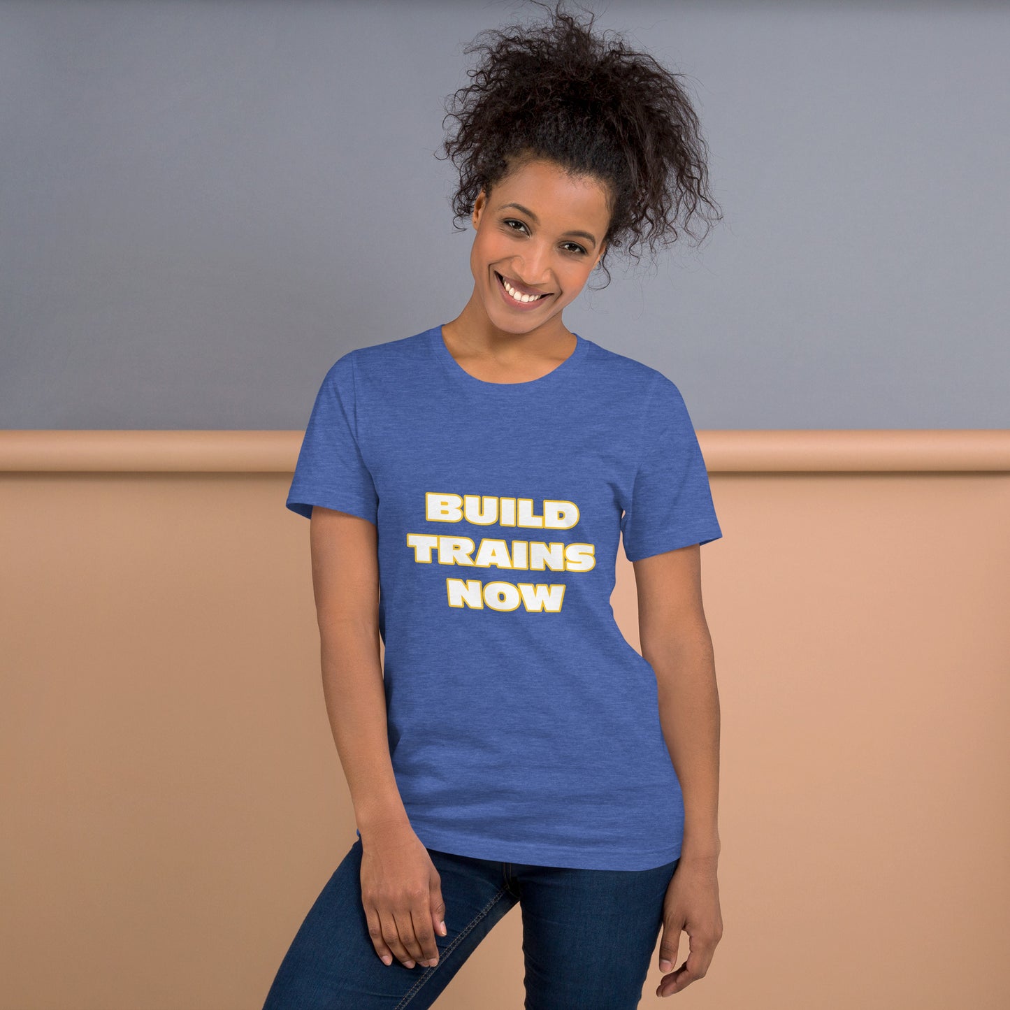 "Build Trains Now" Unisex T-shirt